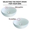 Keeney Mfg Push Button Sink Bathroom Drain with Overflow, Brushed Nickel K820-75BN